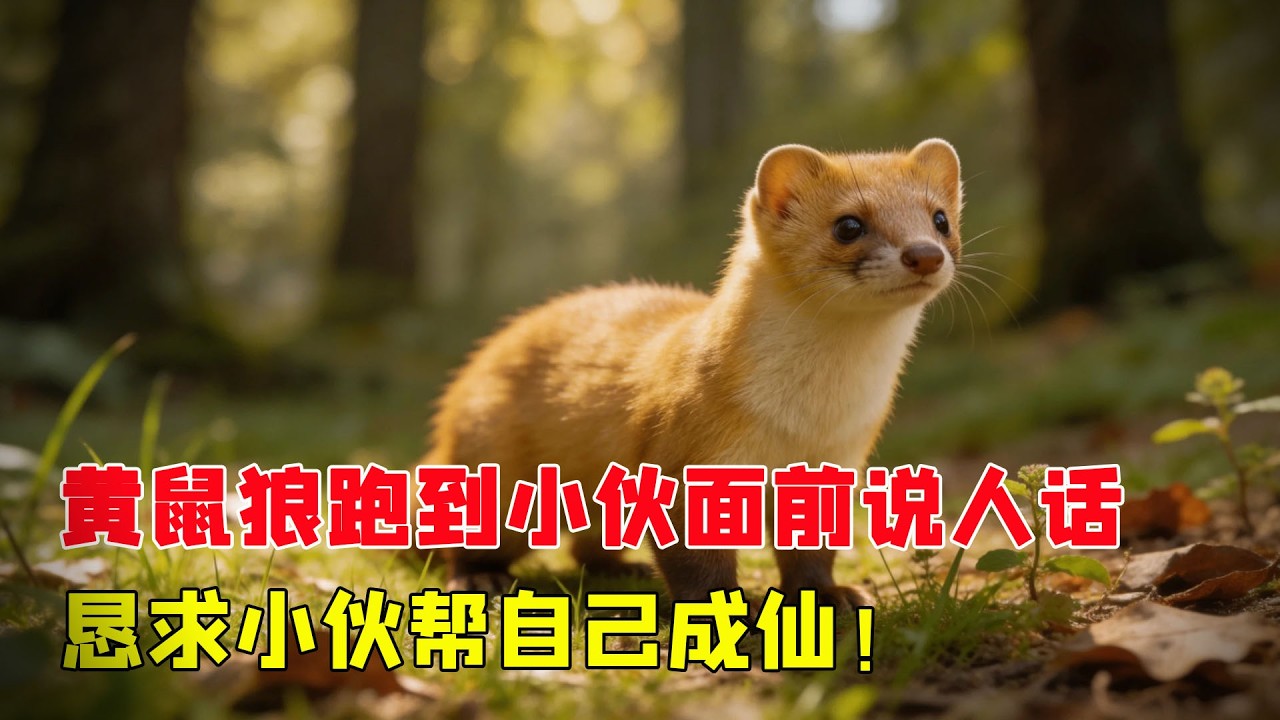 黃鼠狼成精了，竟真跑到小夥面前說人話，懇求小夥幫自己成仙！