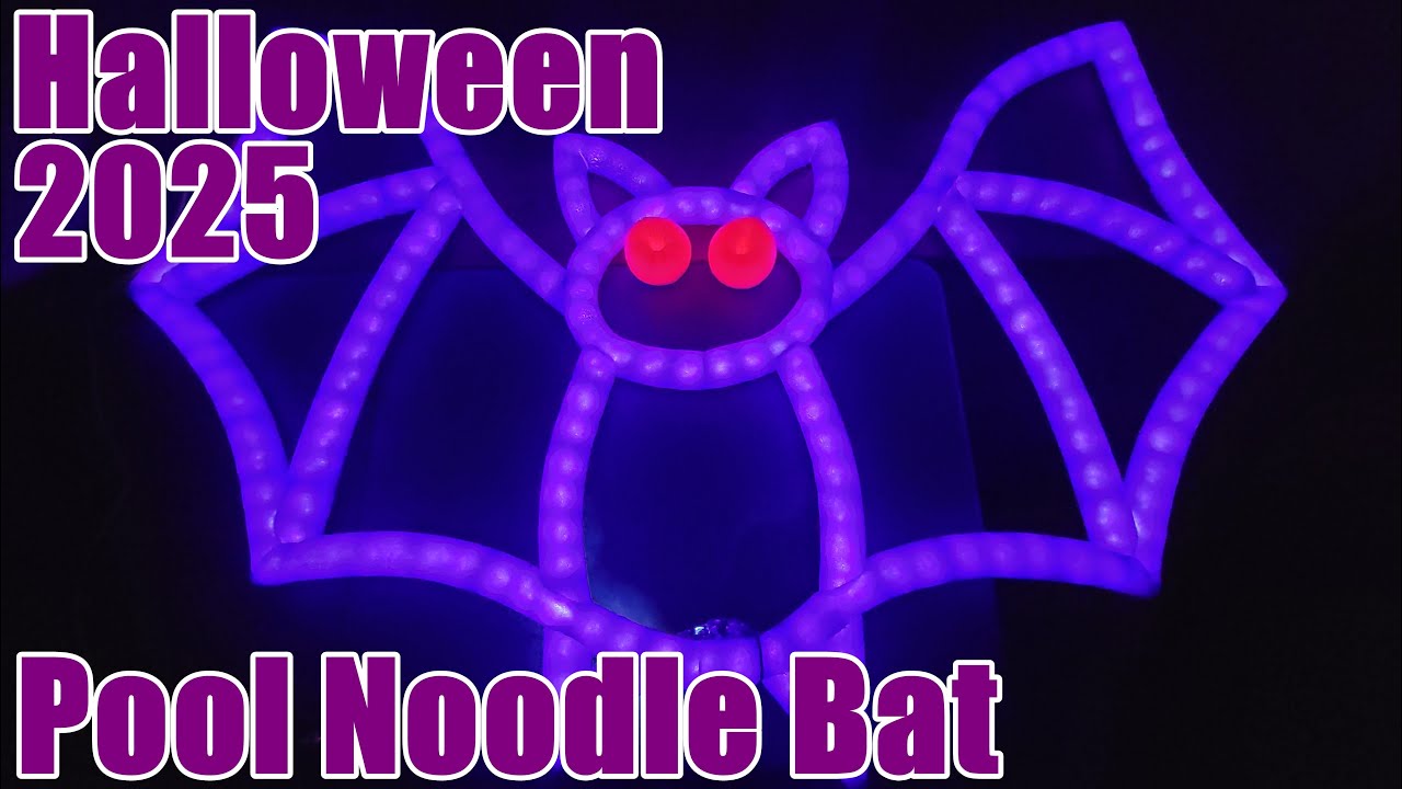 2025 Halloween DIY Pool Noodle Bat