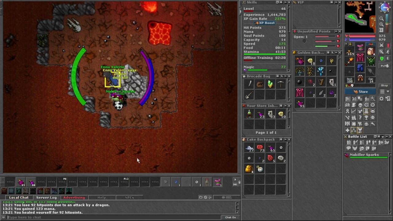 Tibia PK Talera - Makiller Sparks 53 Master Sorcerer (Parte 2) Zardonix came to help her