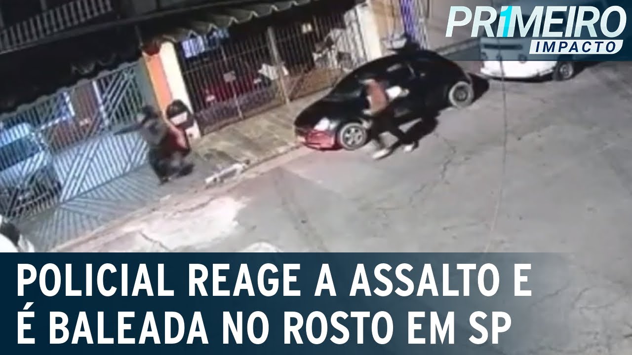 SP: policial é baleada no rosto após reagir a assalto na zona sul | Primeiro Impacto (04/07/23)
