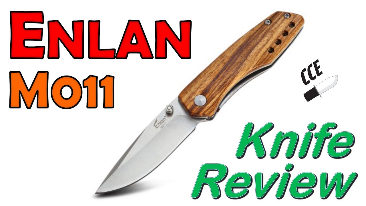 🔪Review of the Enlan M011 Small Locking EDC Folding Knife with Wooden Handle