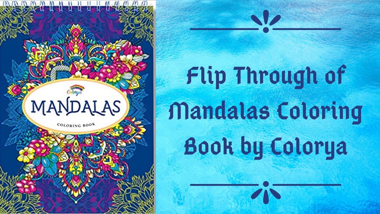 Flip Through of Mandalas Coloring Book by Colorya