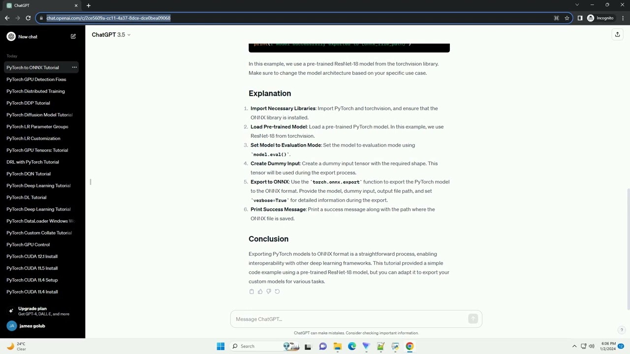pytorch export to onnx