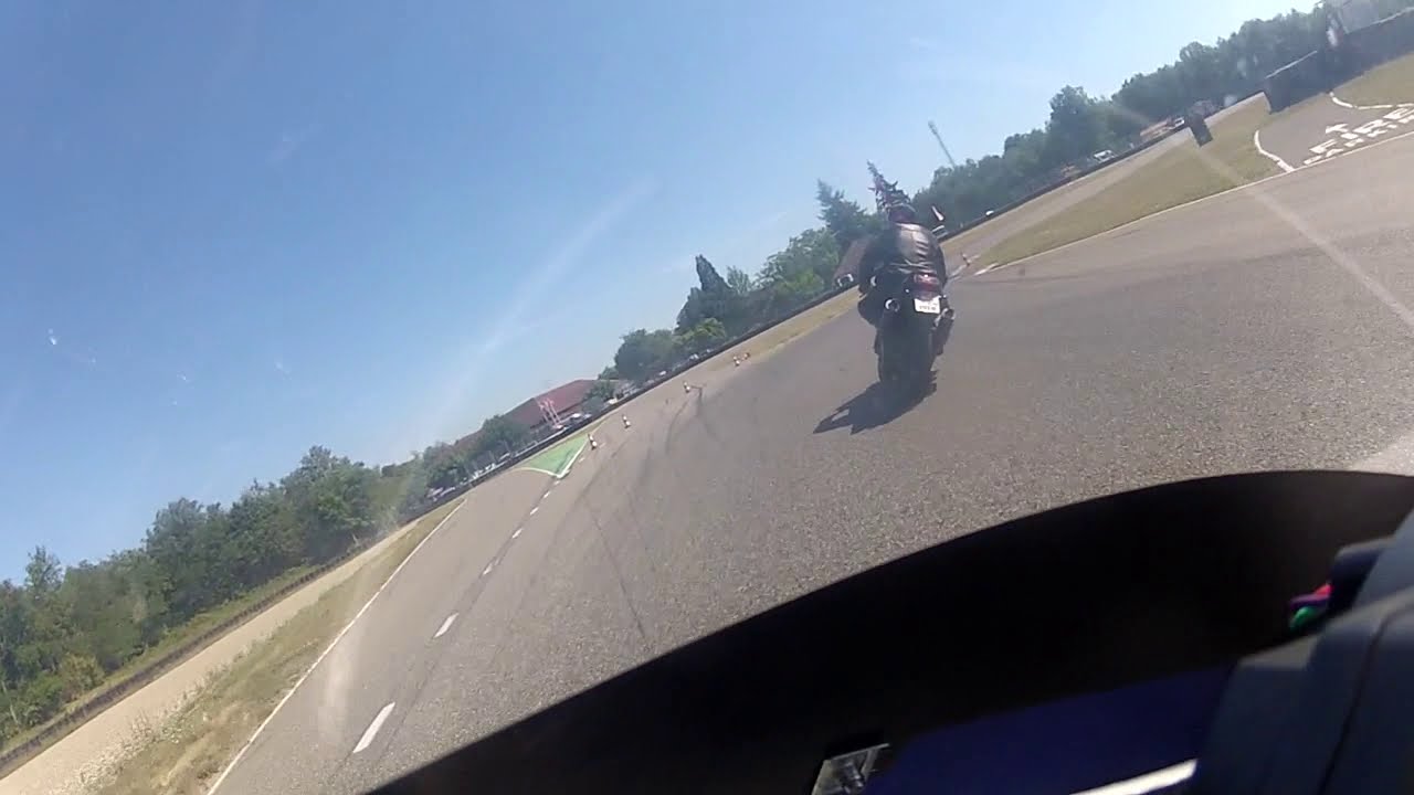 Yamaha TZR 125 and RD350 vs. Big Bikes at Anneau du Rhin 2019