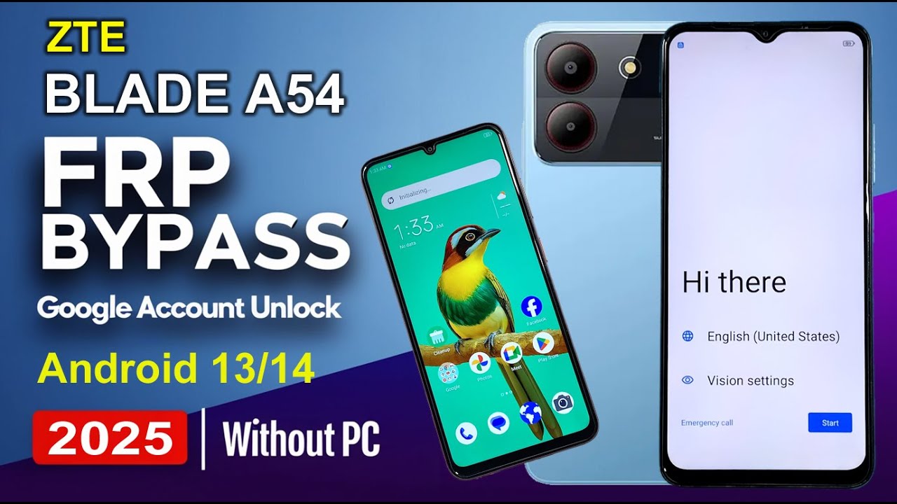 How to Bypass FRP on ZTE Blade A54 (Android 13/14) ZTE Blade A54 Google Account Bypass – 2025 Method