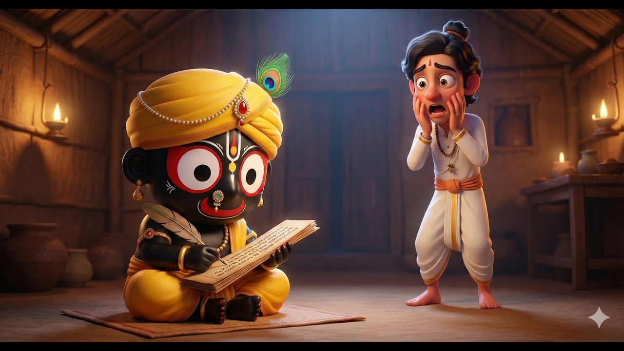 True story: Lord Jagannath Became a Writer! What happened next will shock you?😱 Hindi Animated Story