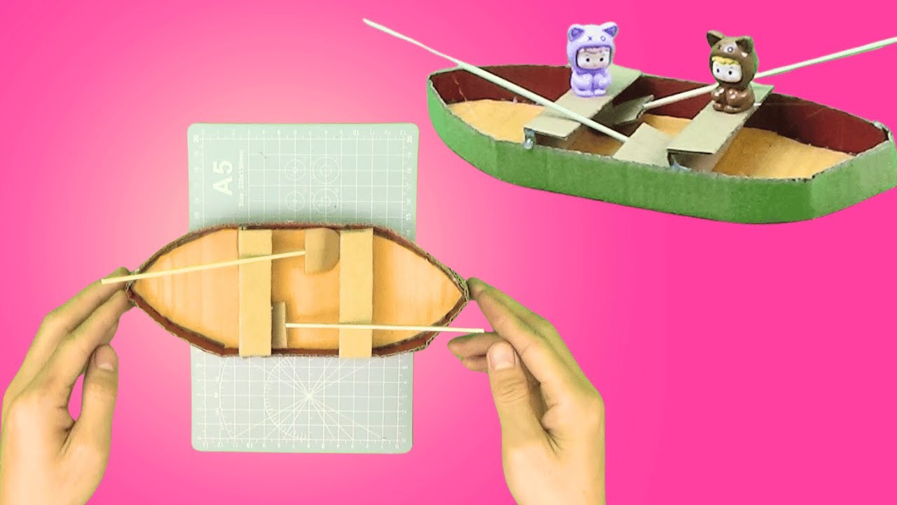 DIY Canoe Boat from Cardboard – Fun and Easy Craft Project | Crafty Cardboard