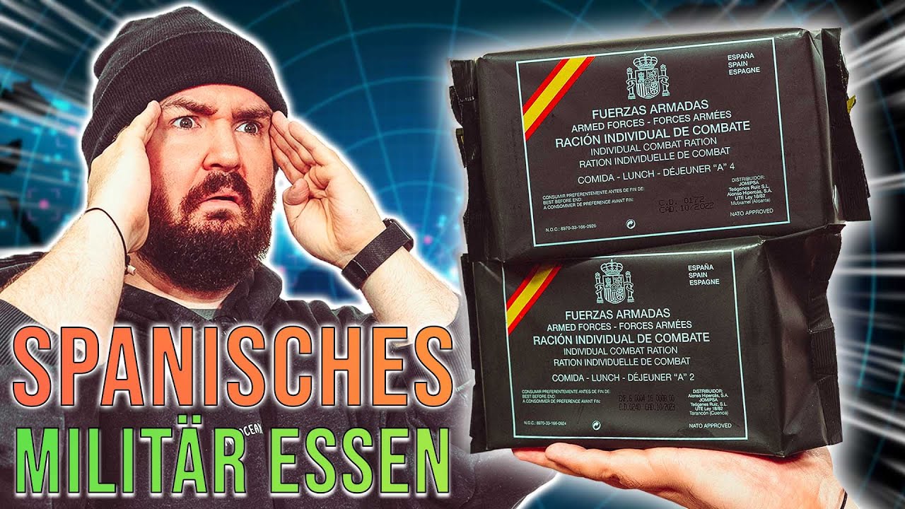 Wir BESTELLEN Spanisches ARMEE ESSEN ( MRE TEST )