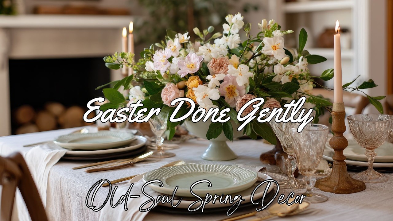 Farmhouse Easter Table & Mantel Decor | Rustic Details That Feel Meaningful