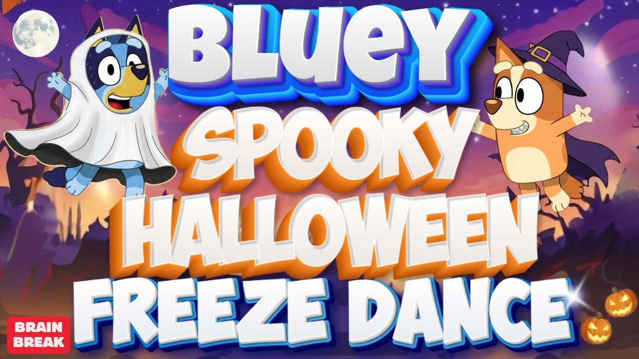 🎃 Жуткий и синий замороженный танец на Хэллоуин 👻 | Веселая тренировка | Разминка | Разминка для ...