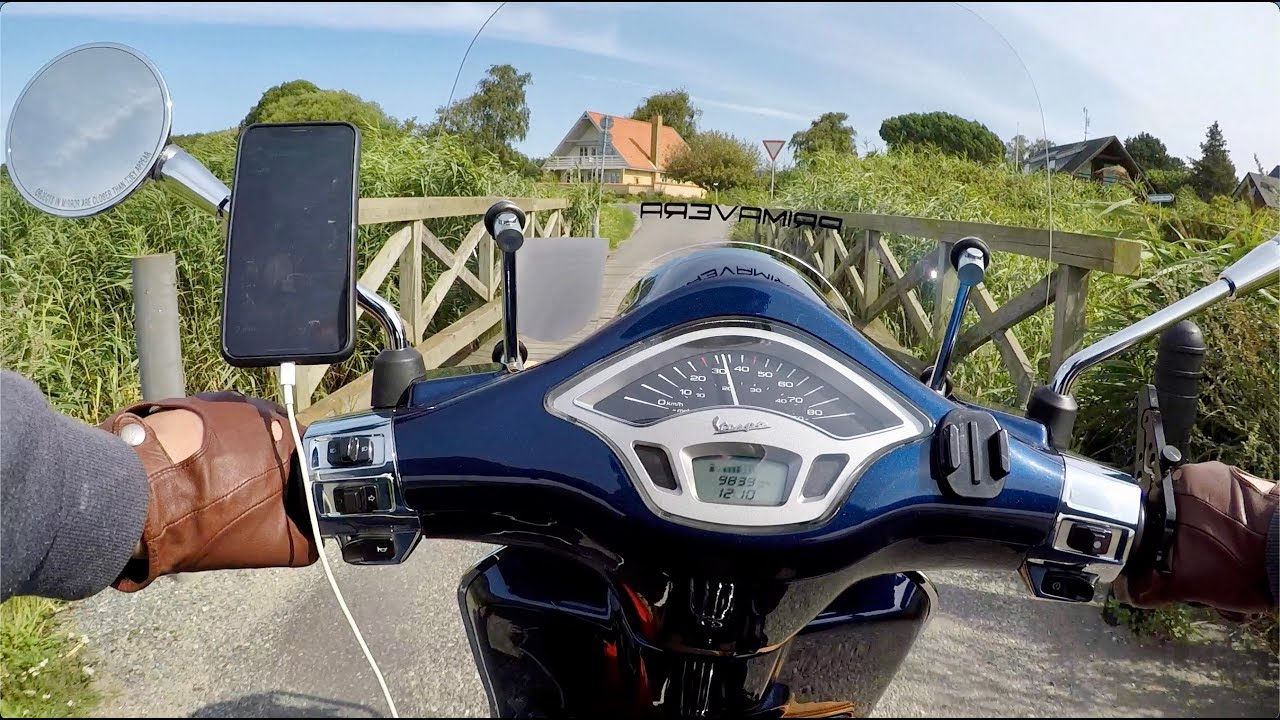 Vespa Primavera 50cc onboard #8 - Finally some good weather!