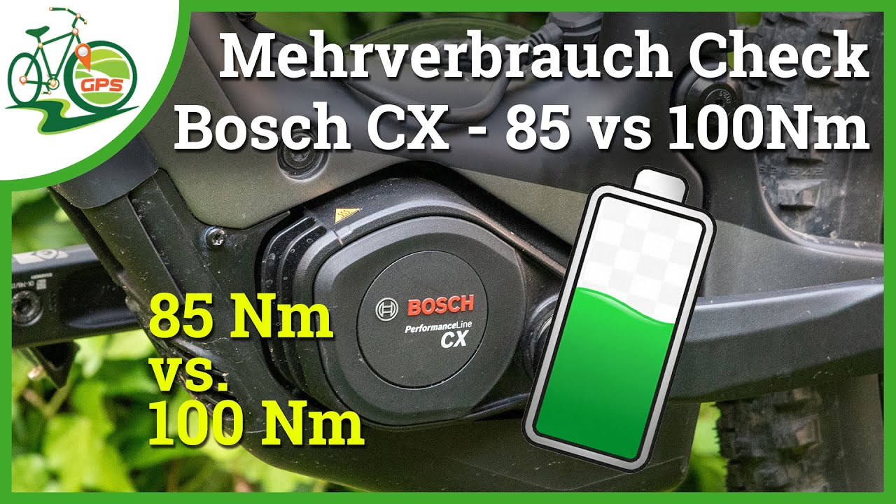 Bosch CX Verbrauch im Vergleich 🔋 So viel mehr Akku braucht 100 Nm Power Setup 💪