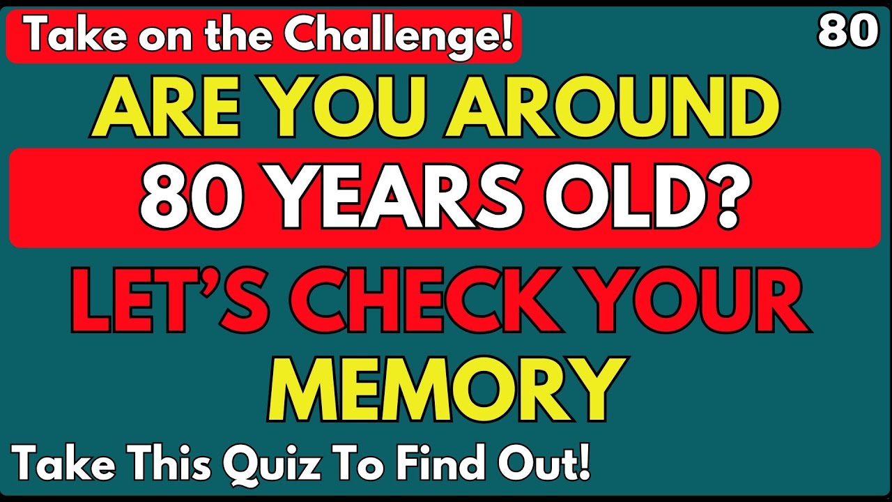 YOUR MEMORY IS IMPRESSIVE, IF YOU CAN SCORE MORE THAN 5! | gkquiz | Quiz No. 80 | EDUCATION