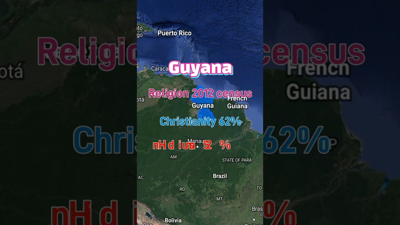 Guyana Religion 🥀 #map