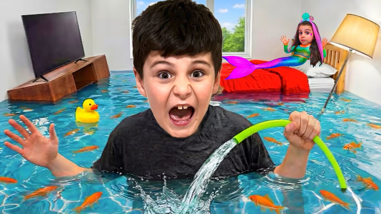 UTKU ASEL MUSLUKLARI AÇIK BIRAKTI EVDE DEV AKVARYUM YAPTI ! EVİ SU BASTI !! @UtkuAselTv 