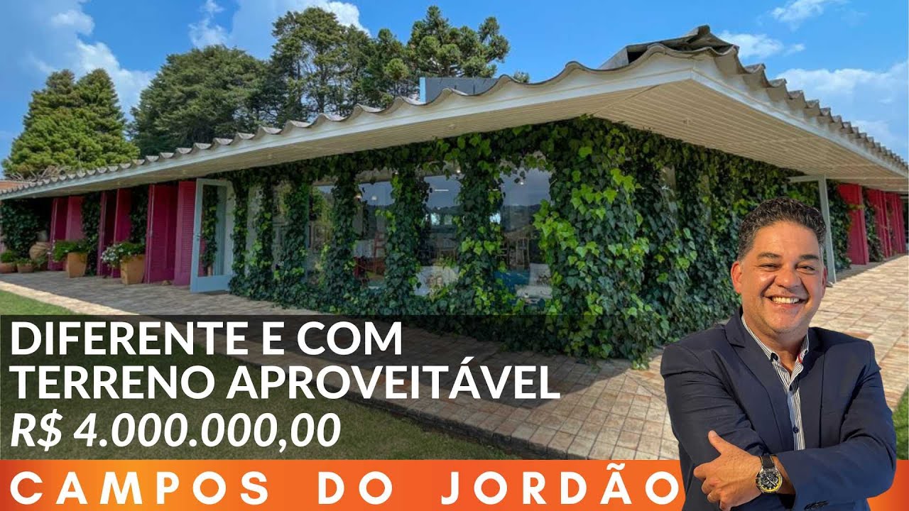 🍁 CASA DIFERENCIADA EM CAMPOS DO JORDÃO - ALTO DA VILA INGLESA - R$ 4.000.000,00