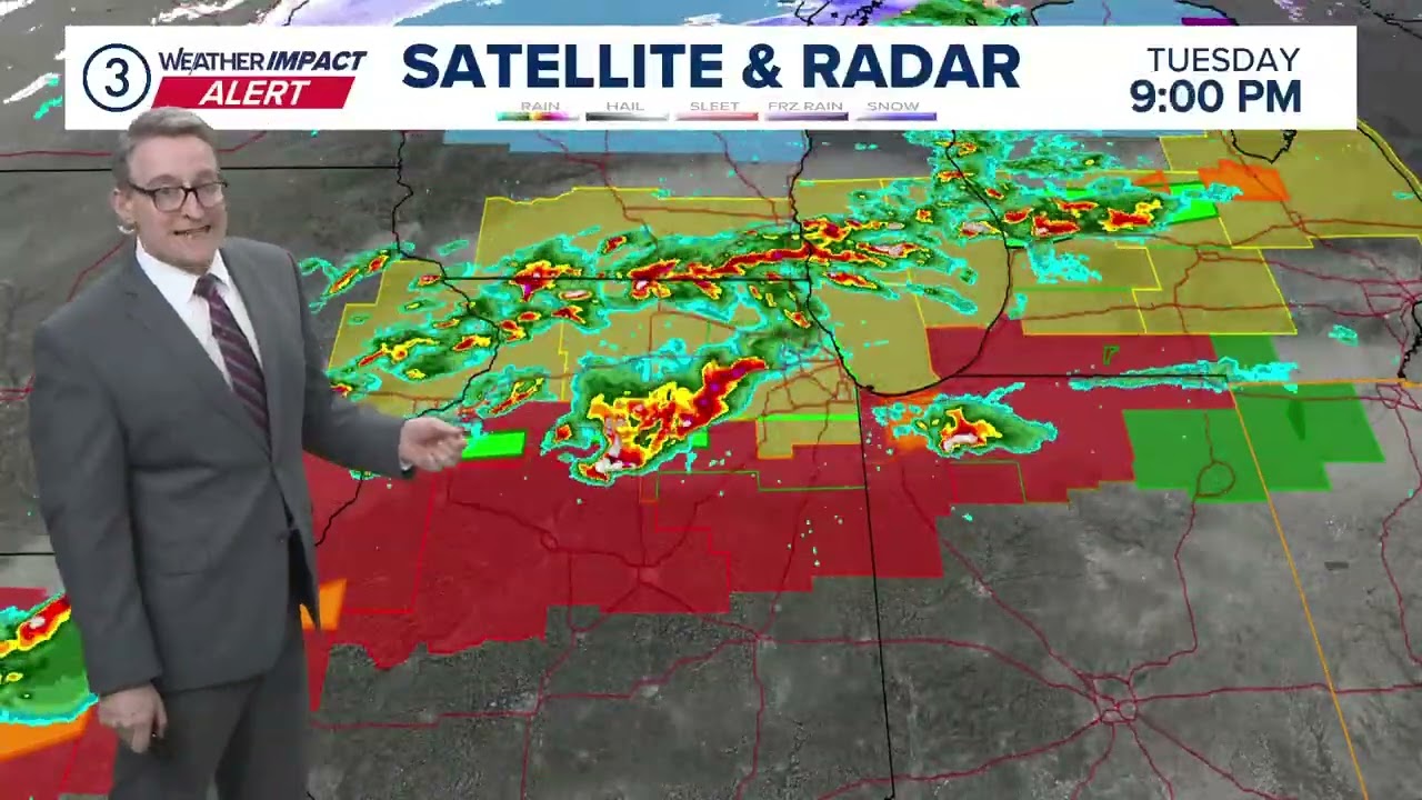 Cleveland area weather forecast: Strong storms, heavy rain through Wednesday, big temp drop at night