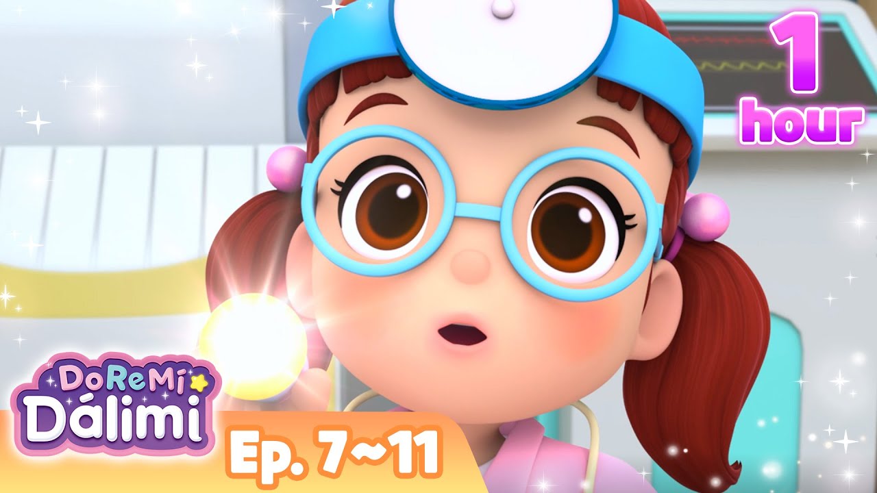 Episodios 7 al 11 Compilación de 1 hora ❤️Canciones🎹Dibujos Animados🎶 DoReMi Dálimi🌜 #Temporada1