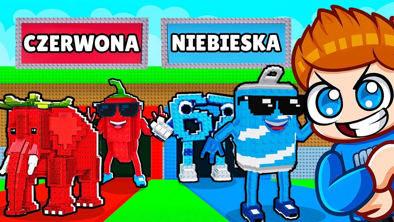 CZERWONA VS NIEBIESKA LINIA w UKRADNIJ BRAINROT w Roblox!