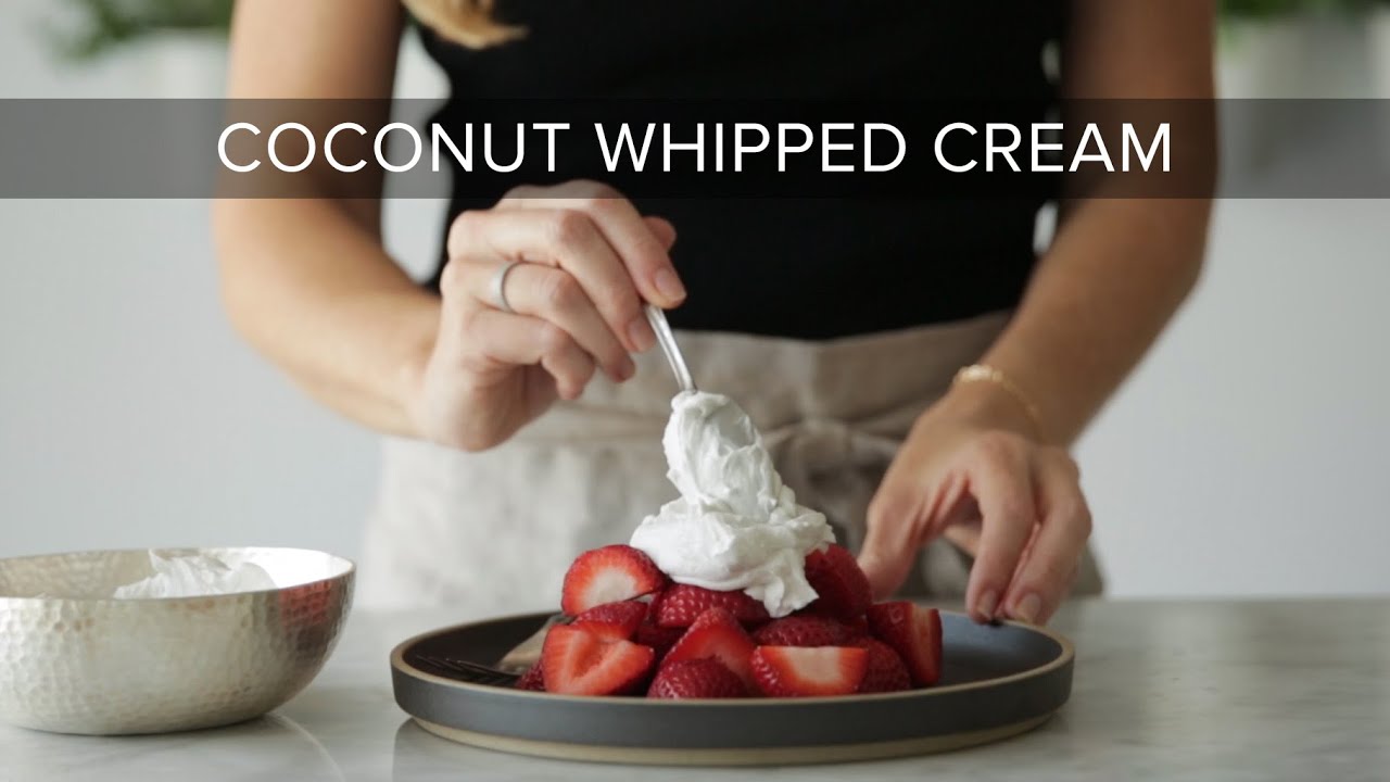 HOW TO MAKE COCONUT WHIPPED CREAM | dairy-free, vegan whipped cream