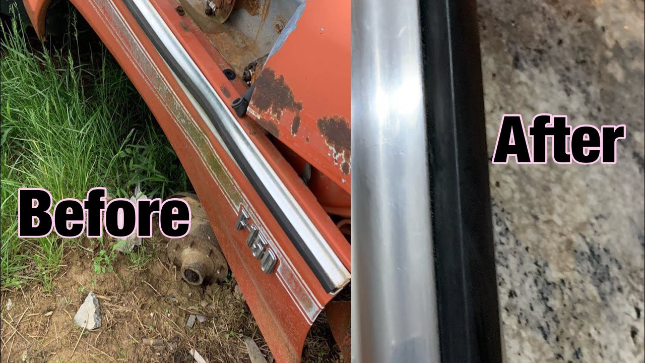 Dentside Ford Chrome Trim Removal and Revival