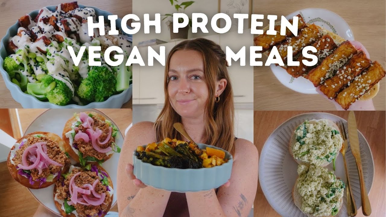 What I eat in a few days (high protein vegan) 🥯