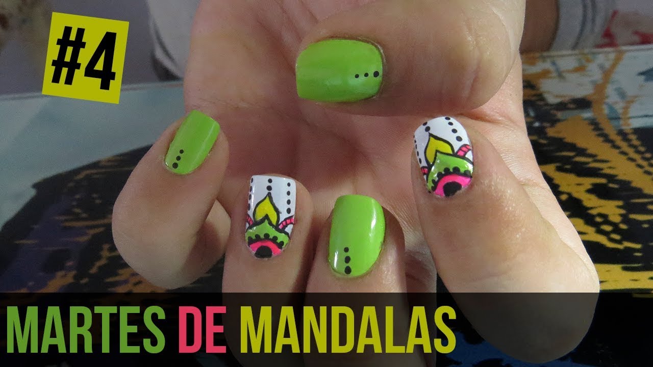 Diseño De Uñas Fácil De Hacer - Martes De Mandalas #4