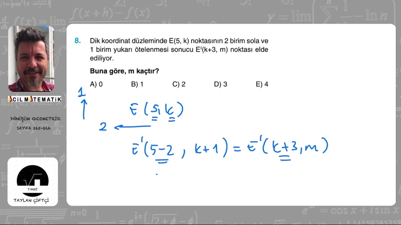 GEOMETRİNİN İLACI SORU BANKASI ( DÖNÜŞÜM GEOMETRİSİ SAYFA 265-266 )