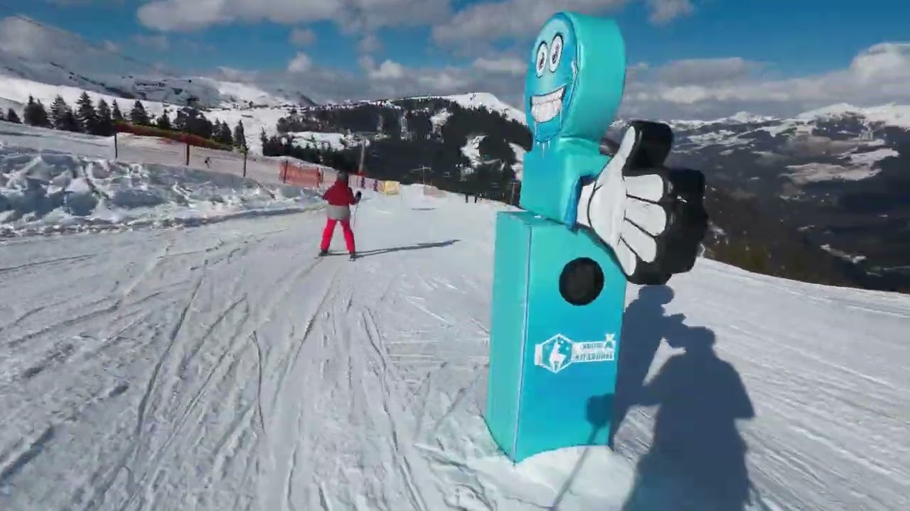 Kitzbühel, die schöne lange und sonnige Piste