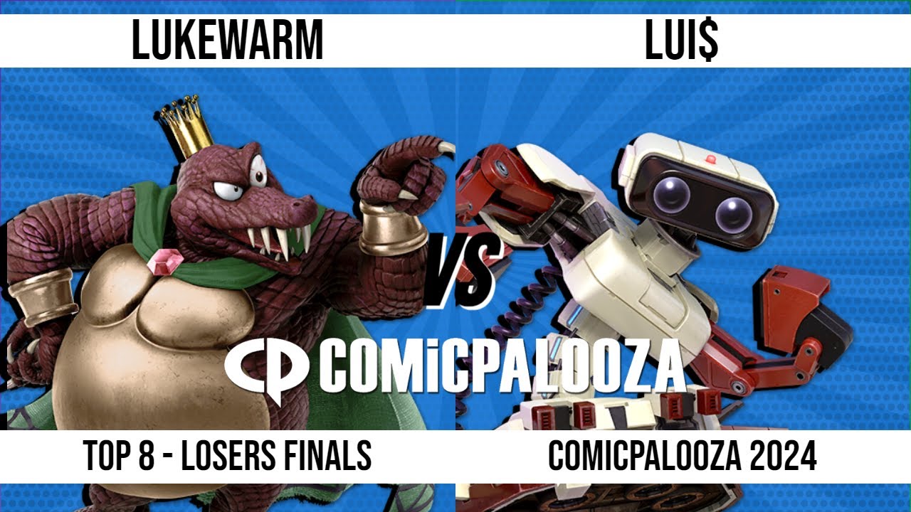 Comicpalooza 2024 - Финал проигравших - Lukewarm (King K. Rool) против Lui$ (R.O.B.) - Smash Ulti...