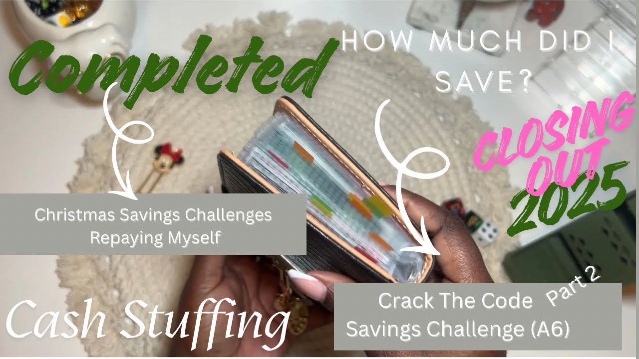 Crack the Code 🔐 Pt. 2 | How Much Did We Save? | Cash Stuffing | Christmas Savings ✅ 