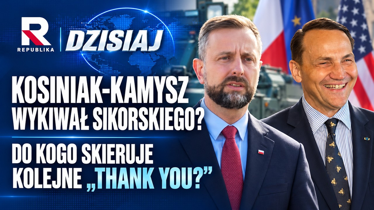 KOSINIAK-KAMYSZ WYKIWAŁ SIKORSKIEGO? DO KOGO SKIERUJE KOLEJNE &bdquo;THANK YOU?&rdquo;