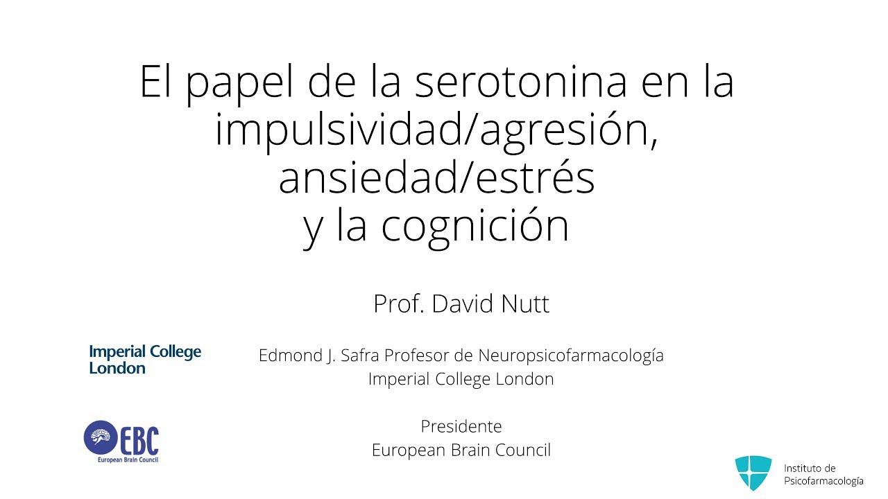 El rol de la serotonina (5-HT) en impulsividad / agresión, ansiedad / estrés y cognición