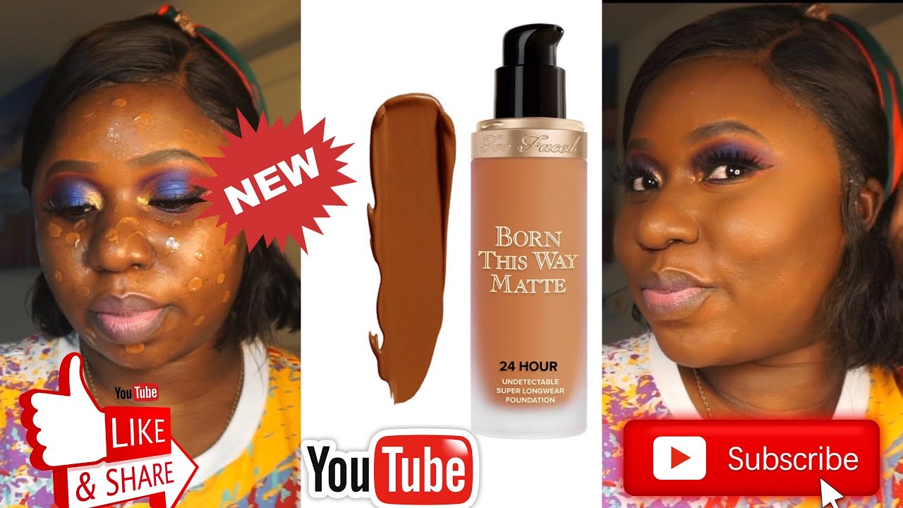 NEW ! TOO FACED  BORN THIS WAY MATTE FOUNDATION  #Testing #toofaced #bornthisway