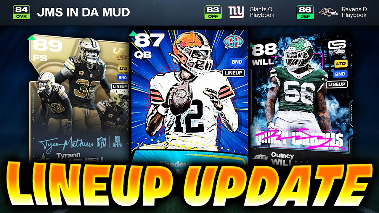 💨+3 Speed EVERYWHERE!!!💨 My Lineup Update Madden 26!!!