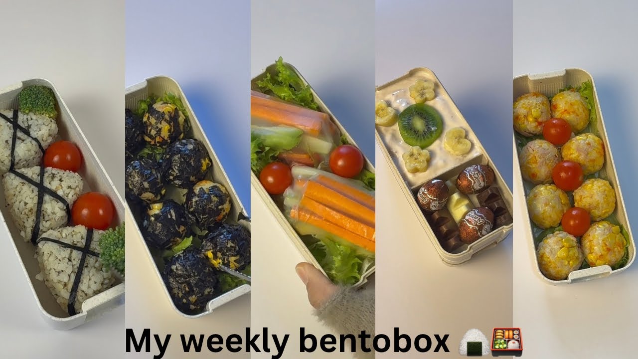 I Made 7 Days of Bento for Work ♡ Super Satisfying Packing ASMR