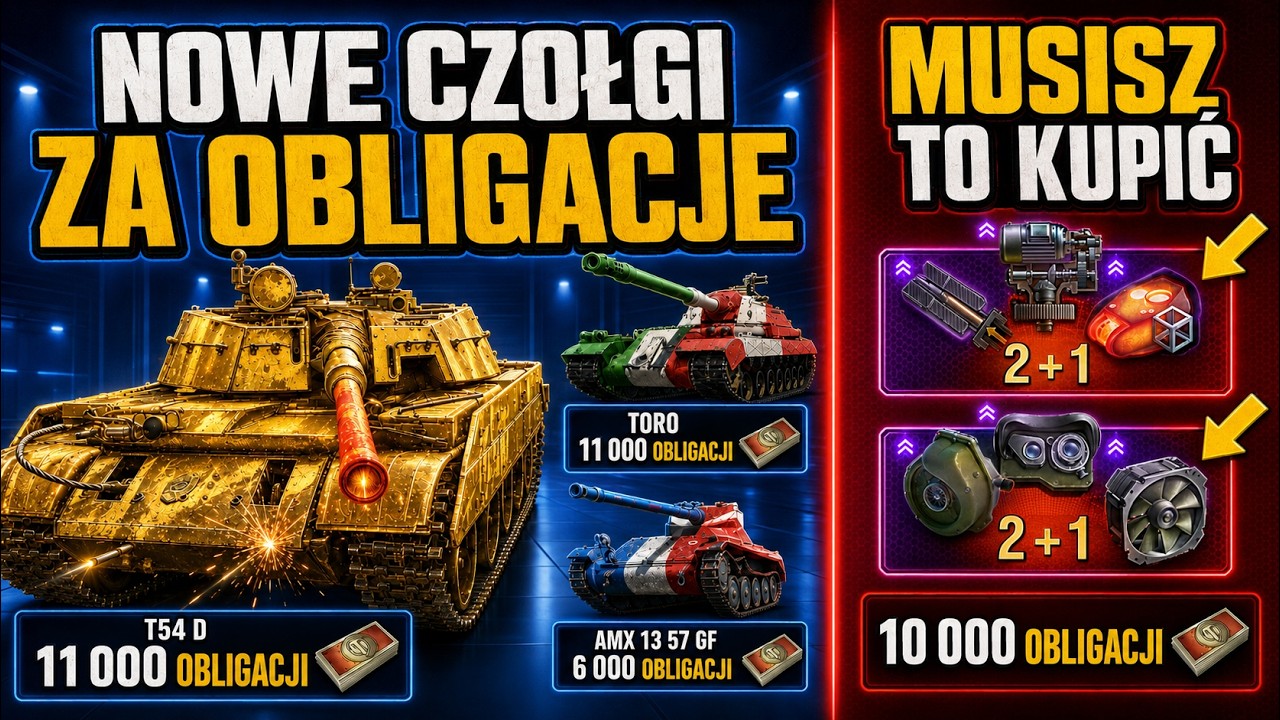 NOWE CZOŁGI za OBLIGACJE i NAJLEPSZA OFERTA w HISTORII