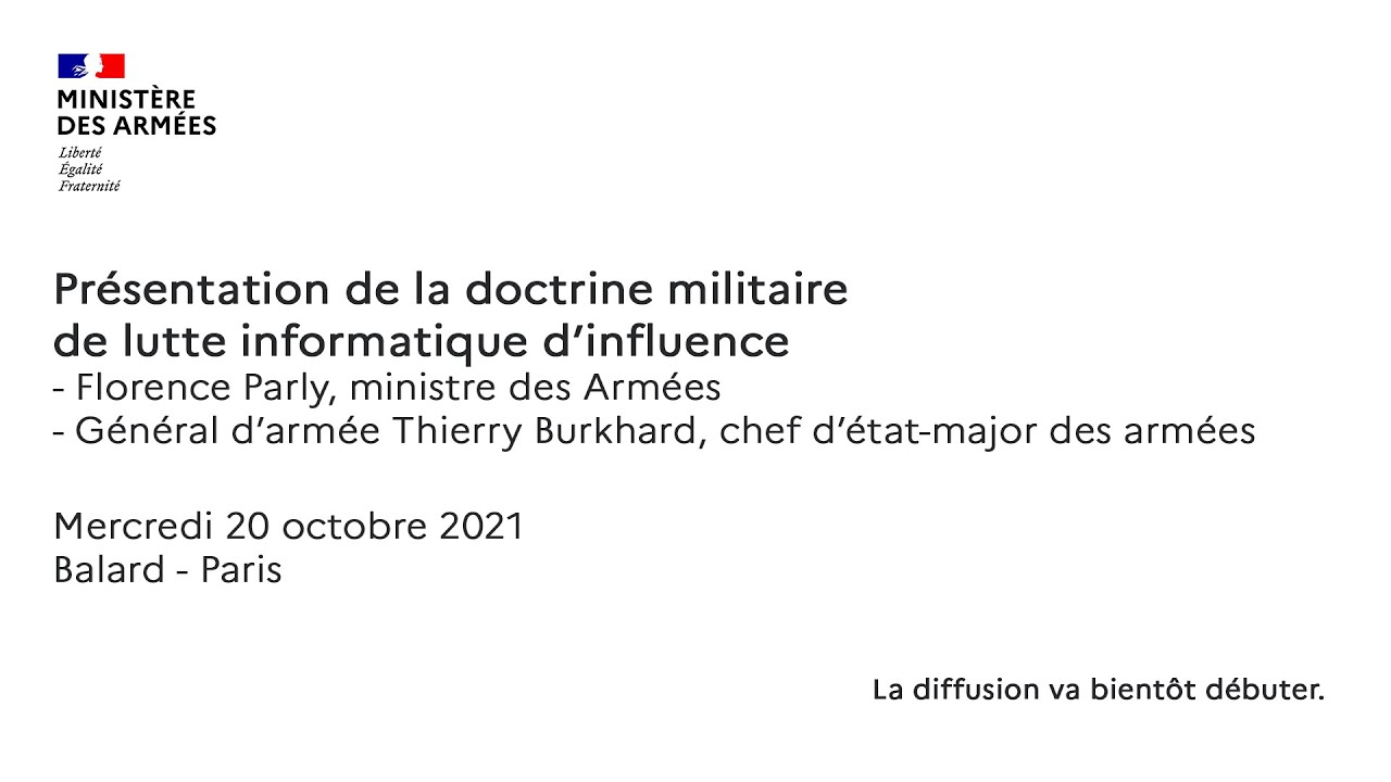 Présentation de la doctrine militaire de lutte informatique d'influence