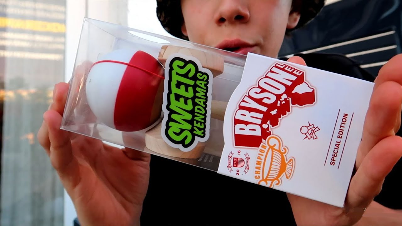 A 100-A KENDAMA - BRYSON LEE PRO MODEL CUSHION CLEAR UNBOXING - TRICKS - REVIEW