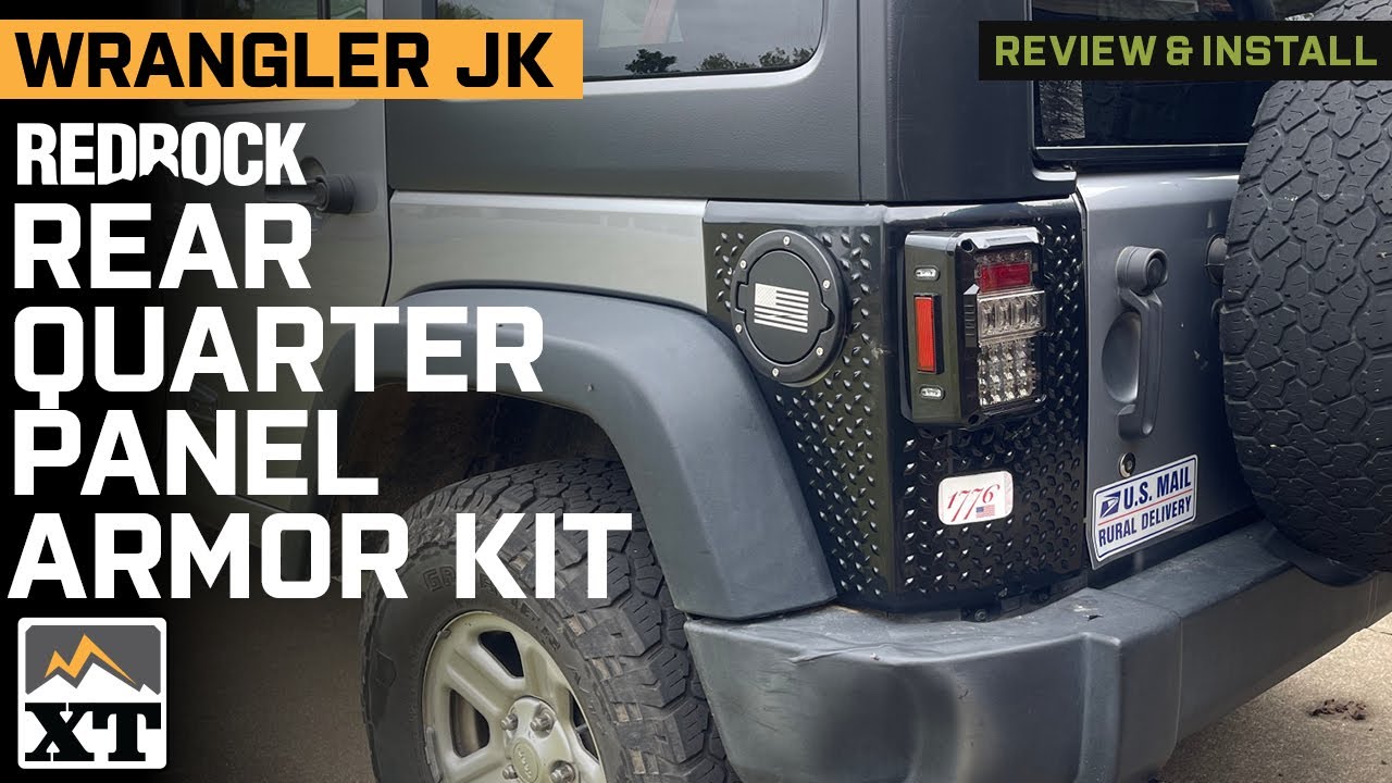Jeep Wrangler JK RedRock Plastic Rear Quarter Panel Body Armor Kit Review & Install