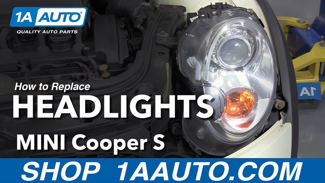 Как заменить фары Mini Cooper 07-13