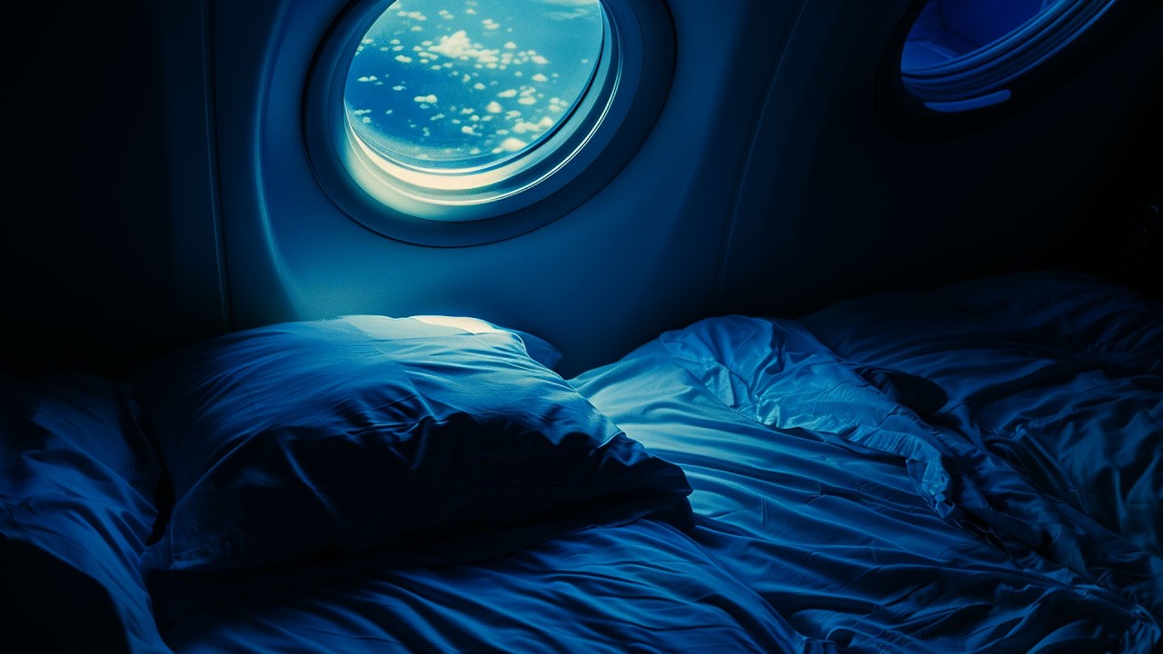 Night Plane White Noise for Instant Sleep | Calm Your Mind in Minutes (10H)