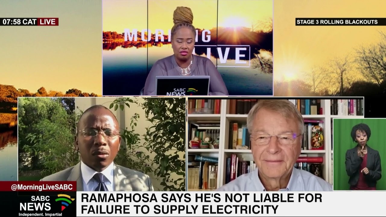 Ramaphosa says he's not liable for failure to supply electricity
