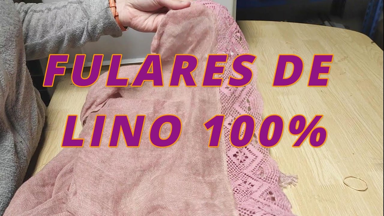 Fulares de lino 100%