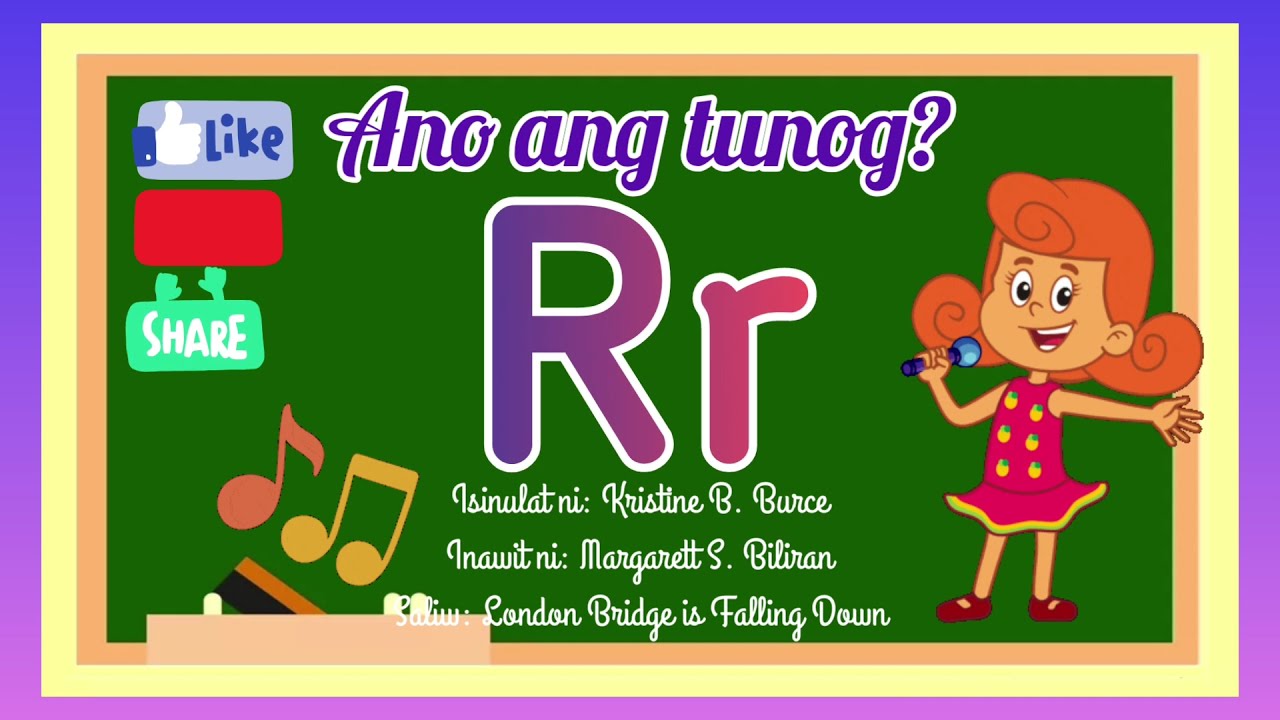 ANO ANG TUNOG NG LETRANG Rr?