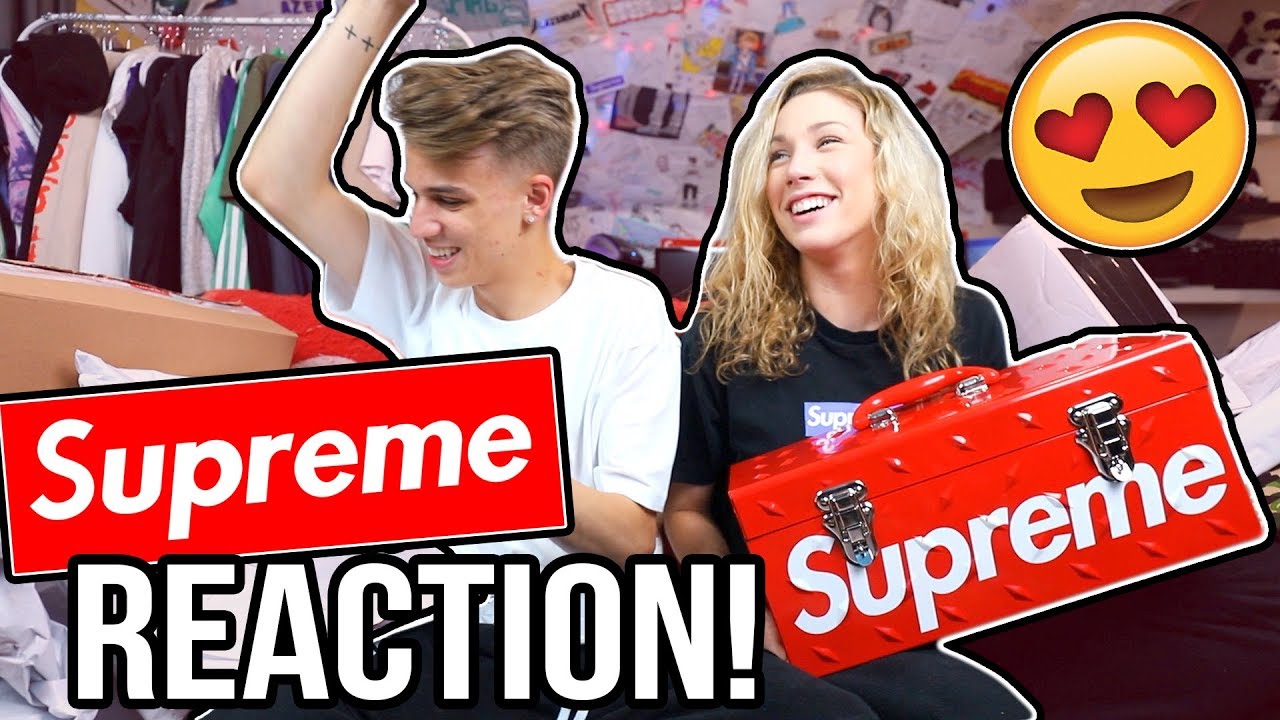 Cute Girl Opens my Supreme Packages! (Interesting Reactions)