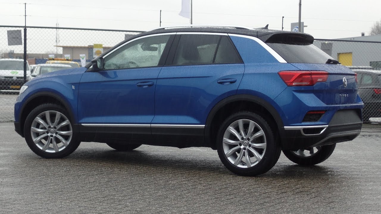 Volkswagen NEW T-Roc 2018 Style Ravenna Blue Metallic 18 Inch 'grange hill'  Walk around & inside