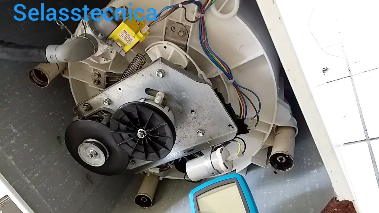 Máquina de lavar roupa não lavar