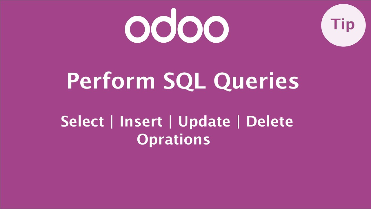 How to perform execute SQL query in Odoo | Database Queries | SQL Statements | PSQL queries
