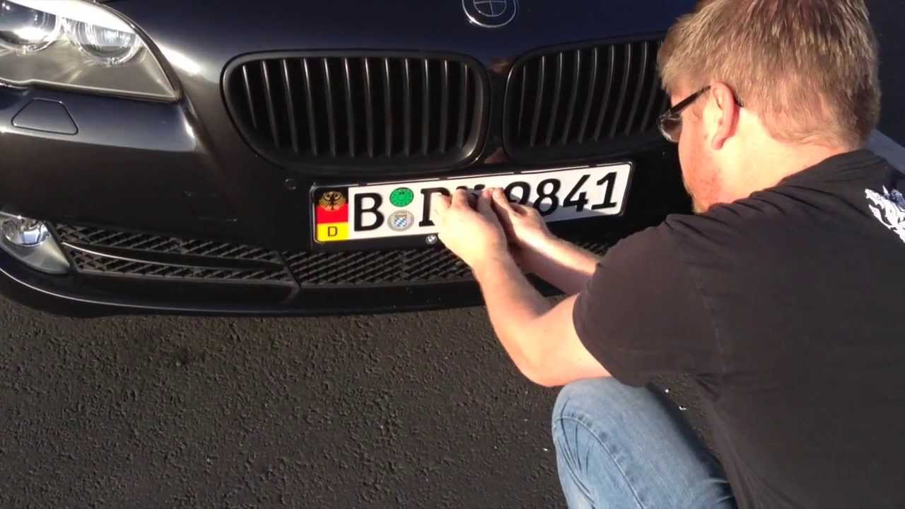 How to Mount Your Custom European License Plate Using 3M Dual Lock